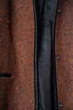 ICHI Faux Leather Trim Coat