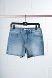 ICHI Cut-Off Denim Shorts