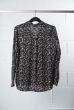 ICHI Floral Long Sleeve Button Down
